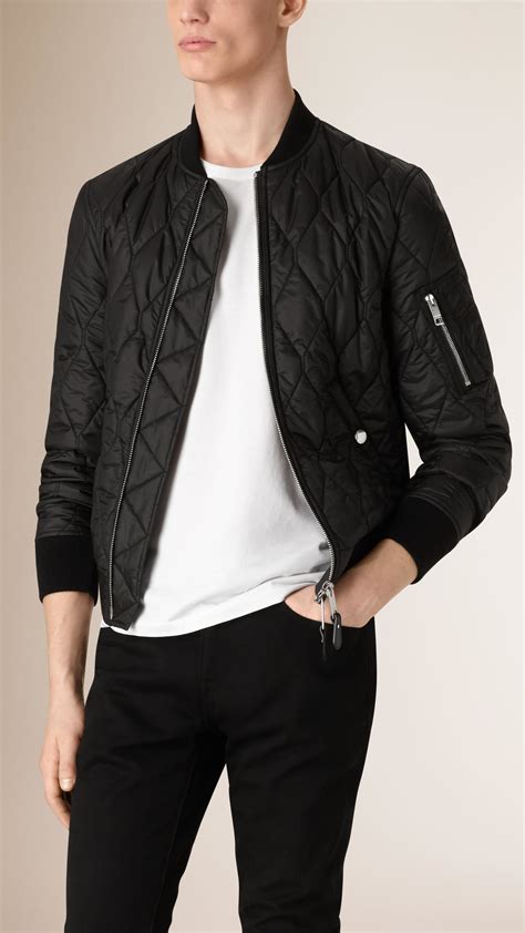 burberry bomber mens|burberry quilted jacket men.